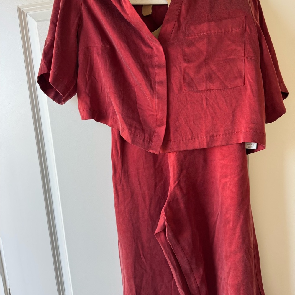 Red Two-Piece Set
